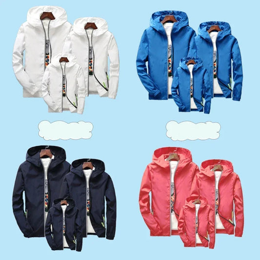 Childrens Kids Camping Hiking Jacket Reflective Windbreaker Spring Autumn Cycling Trekking Coat Custom Logo